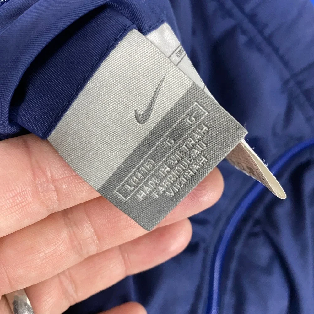 VTG 90s Y2K Nike Jacekt Boys‎ L Fits Mens Small Reversible Fleece Lined Swoosh